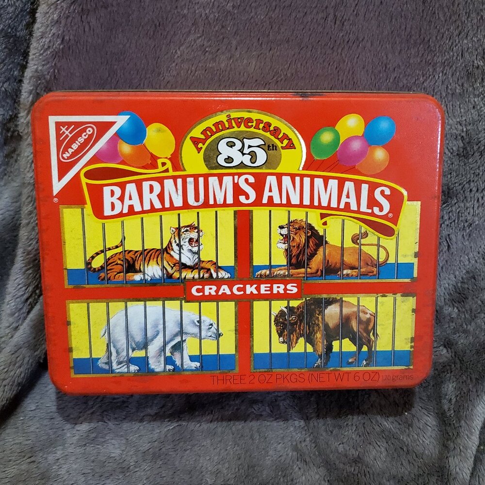 1987 Nabisco Barnum's Animal Crackers 85th Anniversary Limited Edition Tin Box